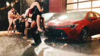 group sex in the rain
