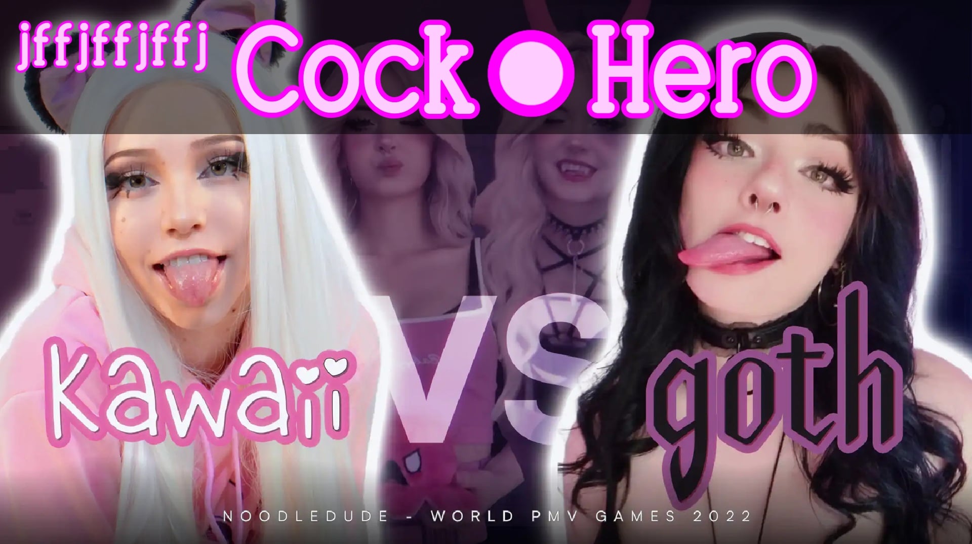 Kawaii VS Goth - Cock Hero