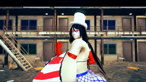 Chifuyu's 4th of July Futanari HMV (Shake it) clothed