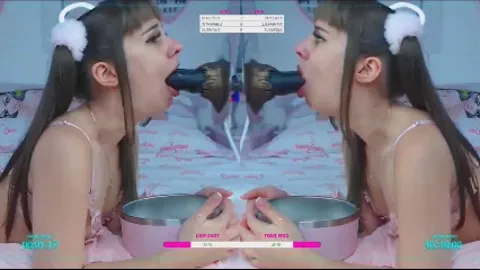 Deepthroat Dildo Mirror Splitscreen