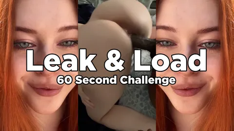 Leak & Load 60 Second Cum Challenge – German Influencer Girls