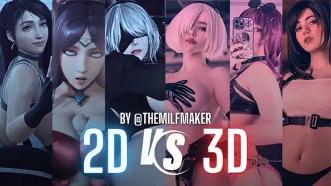 2𝘿 𝙫𝙨 3𝘿 | Cosplay Babes vs Hentai Waifus (Extended Version)