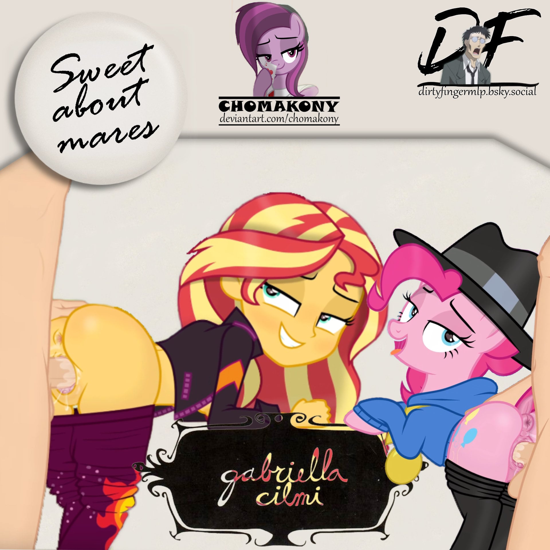 [Chomakony] Sweet about mares (A Dirtyfinger PMV)