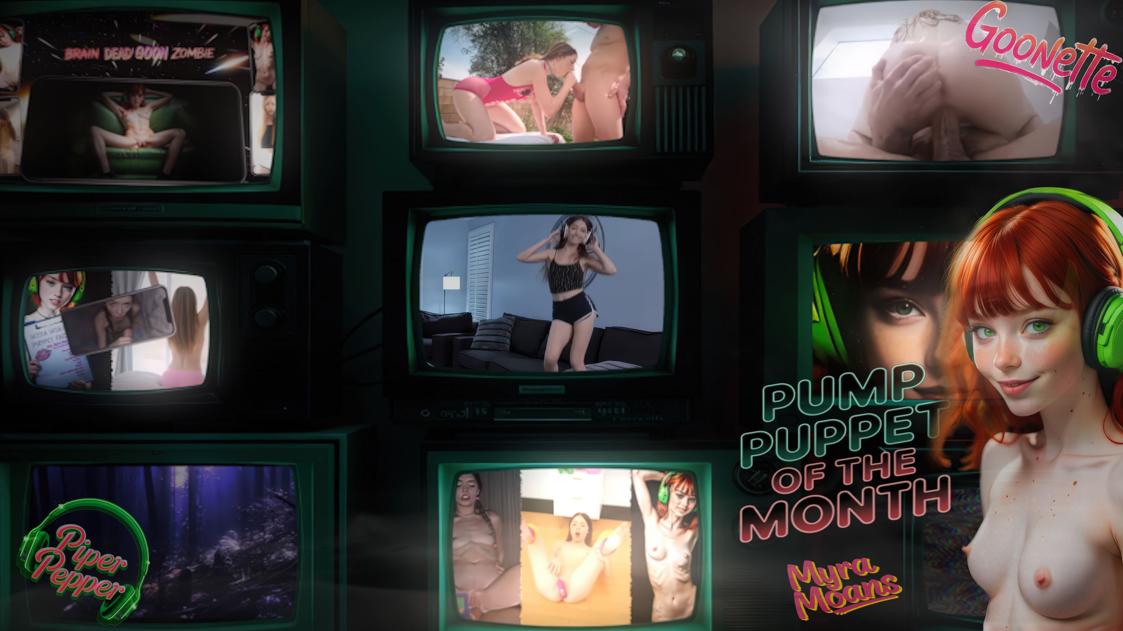 Piper Pepper's Pump Puppet of the Month with Myra Moans (Shorter Intro Version)