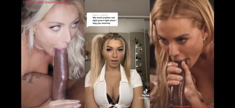 Red light green light 4K bbc TikTok split screen JOI 