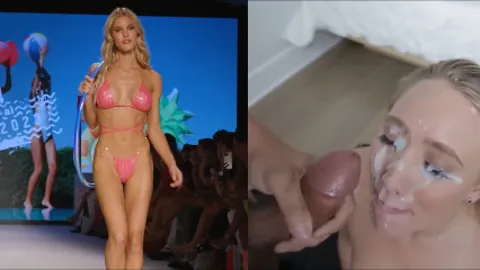 WhaZZaaam - Split Screen PMV - Beach bunny facials