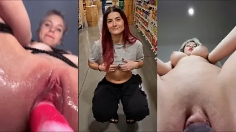 PMV dildo POV & Tits exhib