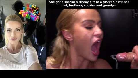 Birthday Gloryhole with family