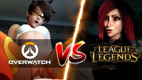 OVERWATCH VS LEAGUE OF LEGENDS - FUCK BATTLE