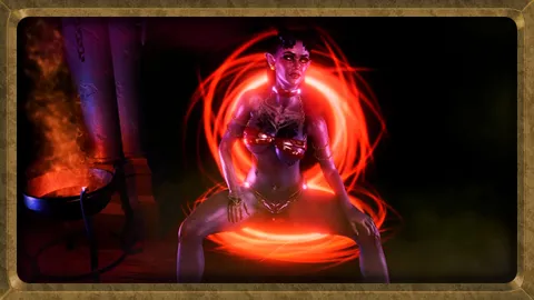 Charming lustful succubus seduces you into sex with unholy ritual dance