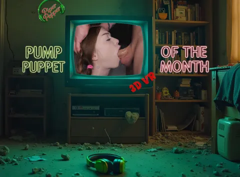 VR - Pump Puppet of the Month with Myra Moans (3D VR-LRF-SBS)