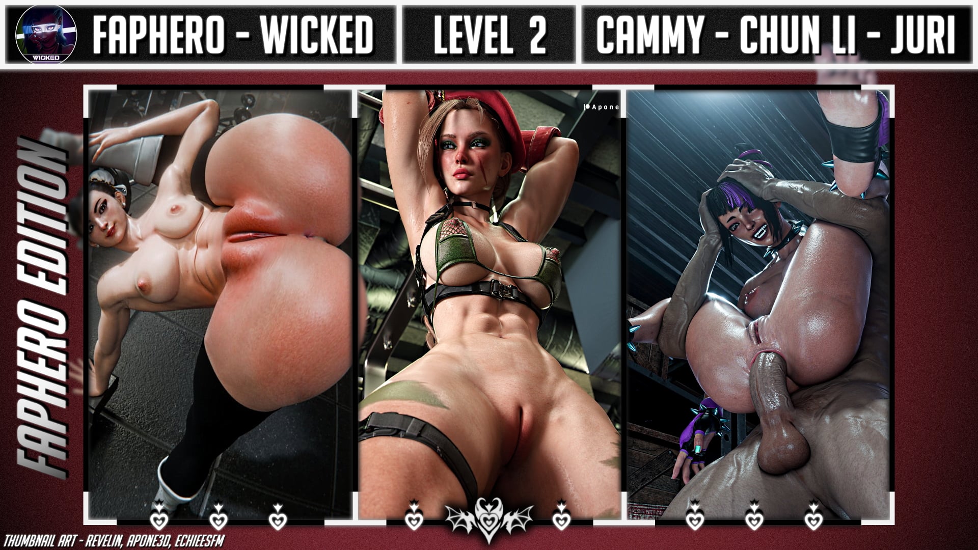 FAPHERO WICKED - Level 2 - Cammy x Chun Li x Juri |FH|