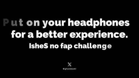 IsheS no fap challenge ASMR 1X1