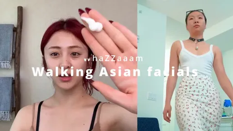 WhaZZaaam - split screen PMV - Walking Asian facials