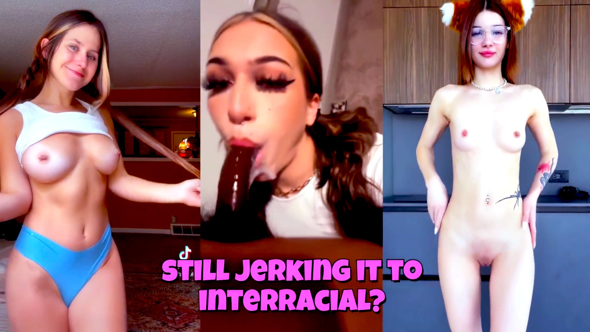 You Love Interracial BBC Porn Gooner with Gooning Captions - Nightmare PMV