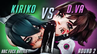 KIRIKO VS DVA - BBC Fuck Battle (Round 2) 